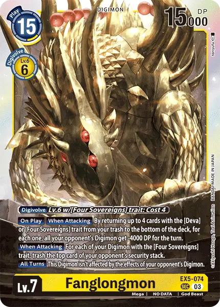 Deck Four Sovereigns - 3rd with preview of card EX5-074