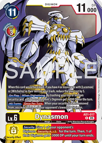 Digimon TCG Card 'AD1-017' 'Dynasmon'