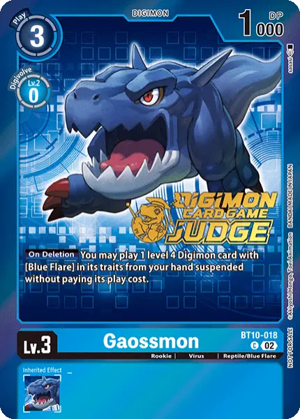 Digimon TCG Card 'BT10-018_P1' 'Gaossmon'