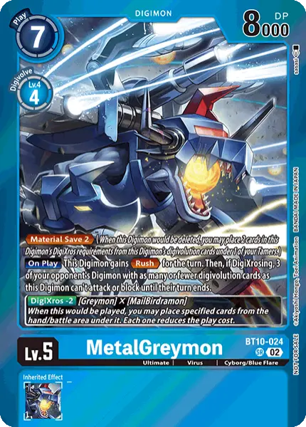 Digimon TCG Card 'BT10-024_P2' 'MetalGreymon'