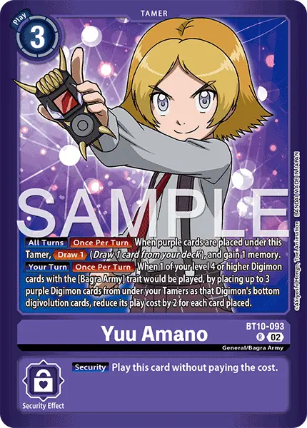 Digimon TCG Card 'BT10-093_P3' 'Yuu Amano'
