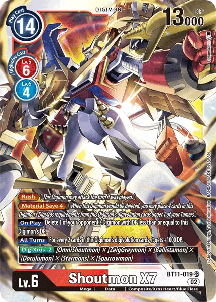 Deck Xros Heart - 3rd with preview of card BT11-019