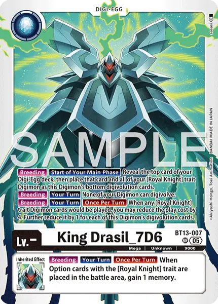 Digimon TCG Card 'BT13-007_P2' 'Yggdrasil_7D6'