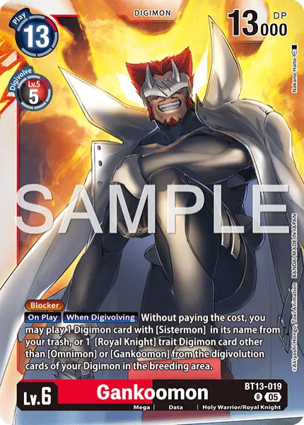 Digimon TCG Card 'BT13-019_P2' 'Gankoomon'
