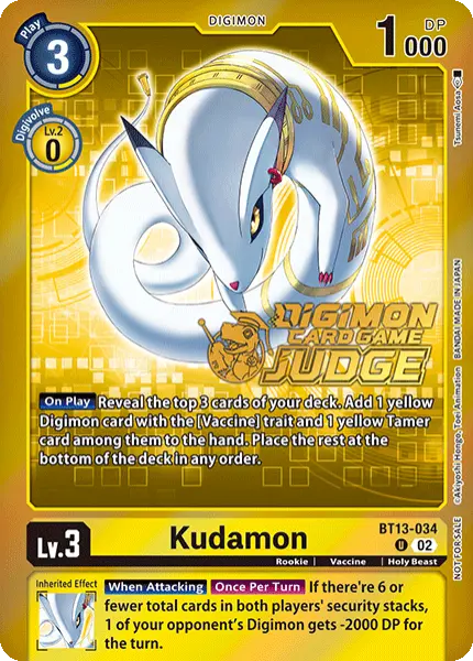 Digimon TCG Card 'BT13-034_P1' 'Kudamon'