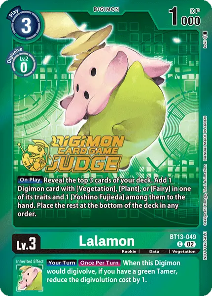 Digimon TCG Card 'BT13-049_P2' 'Lalamon'