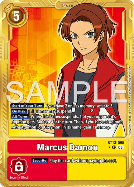 Digimon TCG Card 'BT13-095_P4' 'Marcus Damon'
