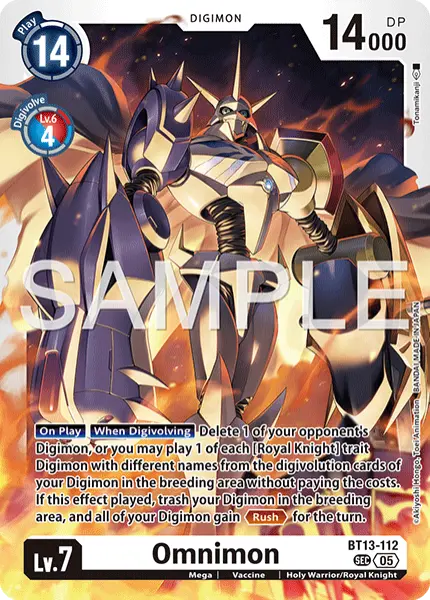 Digimon TCG Card 'BT13-112_P3' 'Omnimon'