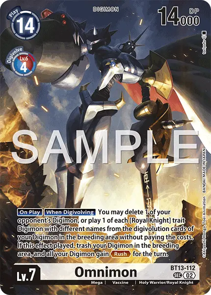Digimon TCG Card 'BT13-112_P5' 'Omnimon'