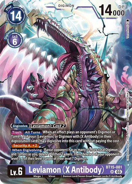 Deck Leviamon - Top 16 with preview of card BT15-081