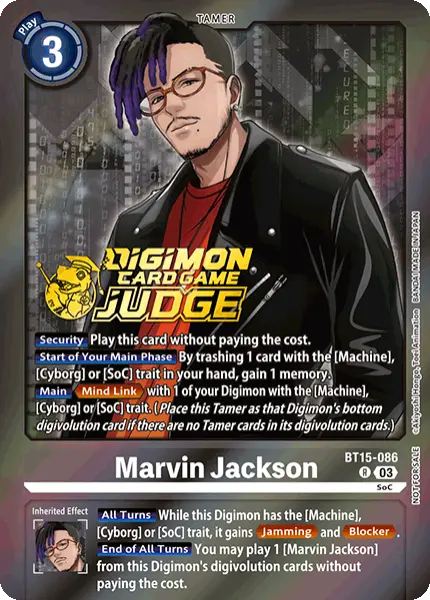 Digimon TCG Card 'BT15-086_P2' 'Marvin Jackson'