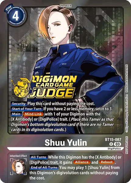 Digimon TCG Card 'BT15-087_P2' 'Shuu Yulin'