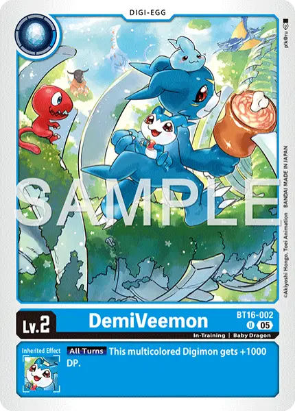Digimon TCG Card 'BT16-002_P2' 'DemiVeemon'