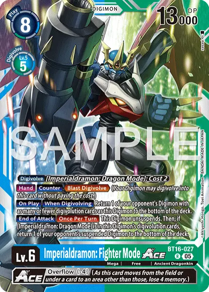 Digimon TCG Card 'BT16-027_P3' 'Imperialdramon: Fighter Mode'