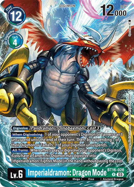 Digimon TCG Card 'BT16-028_P5' 'Imperialdramon: Dragon Mode'