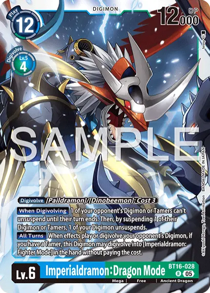 Digimon TCG Card 'BT16-028_P6' 'Imperialdramon: Dragon Mode'