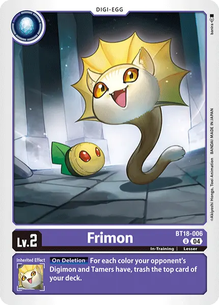 Digimon TCG Card 'BT18-006' 'Frimon'
