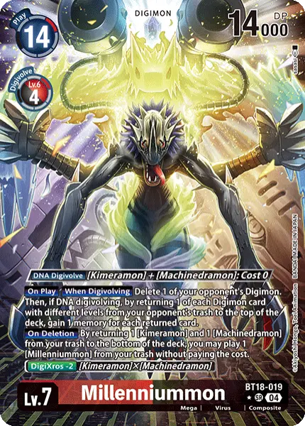 Digimon TCG Card 'BT18-019_P1' 'Millenniummon'