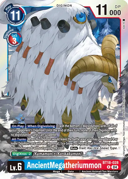 Digimon TCG Card 'BT18-028' 'AncientMegatheriummon'