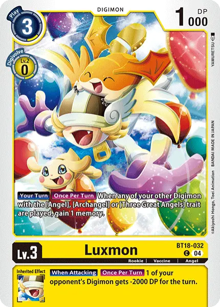 Digimon TCG Card 'BT18-032' 'Luxmon'