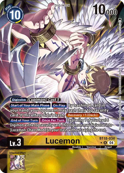Digimon TCG Card 'BT18-034_P1' 'Lucemon'