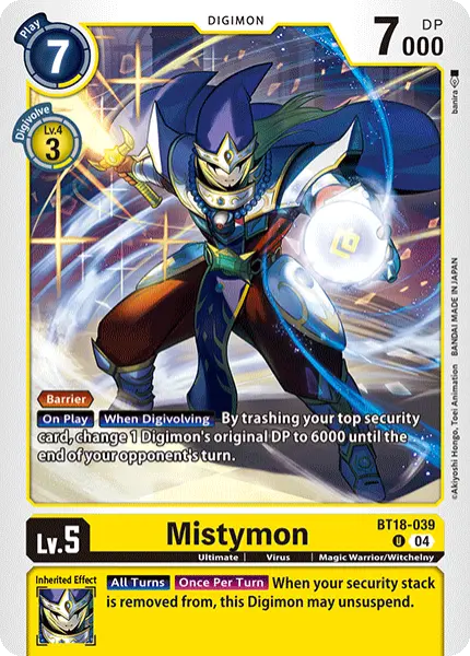 Digimon TCG Card 'BT18-039' 'Mistymon'