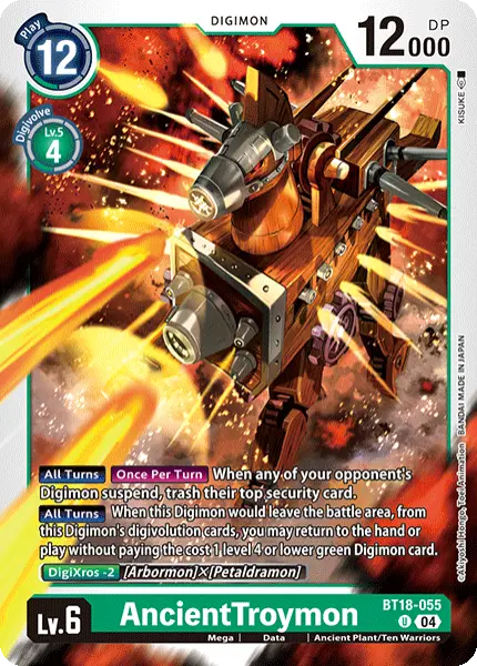 Digimon TCG Card 'BT18-055' 'AncientTroymon'