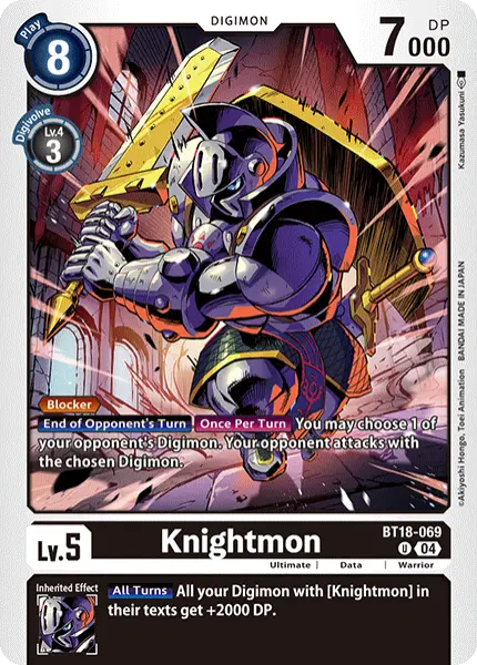 Digimon TCG Card 'BT18-069' 'Knightmon'