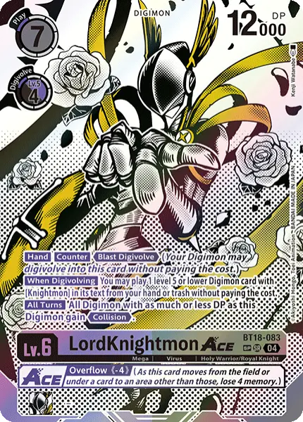 Digimon TCG Card 'BT18-083_P2' 'LordKnightmon'