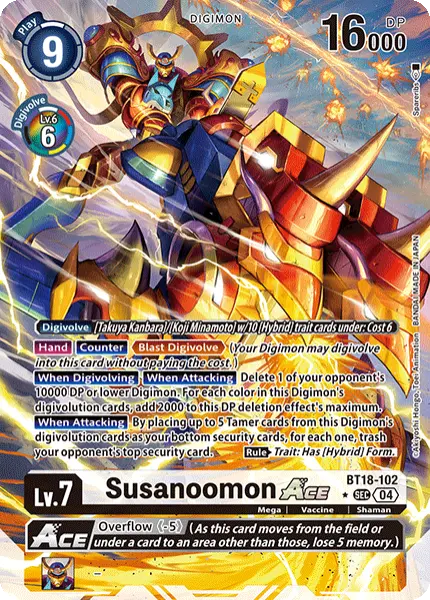 Digimon TCG Card 'BT18-102_P1' 'Susanoomon'