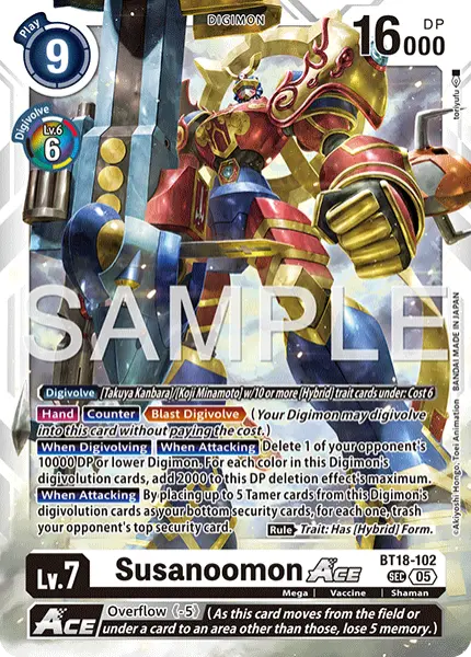 Digimon TCG Card 'BT18-102_P3' 'Susanoomon'