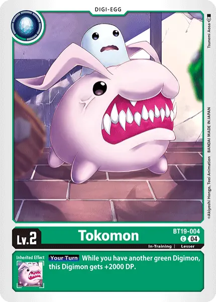 Digimon TCG Card 'BT19-004' 'Tokomon'