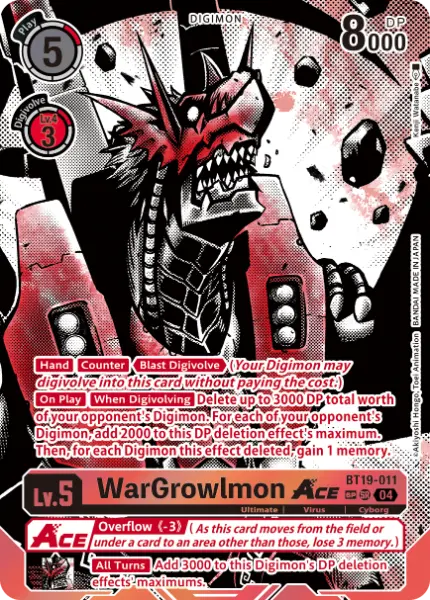 Digimon TCG Card 'BT19-011_P2' 'WarGrowlmon'