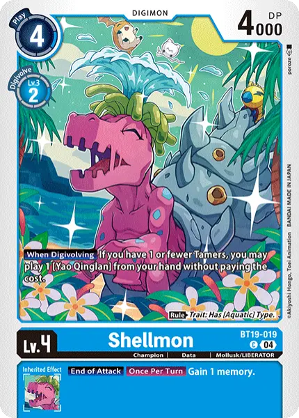 Digimon TCG Card 'BT19-019' 'Shellmon'