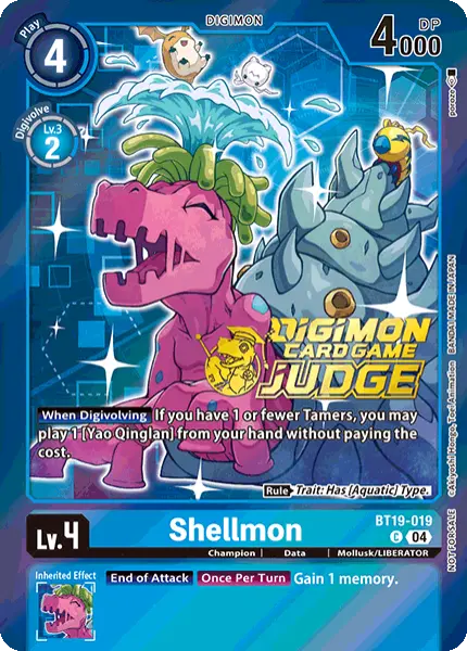 Digimon TCG Card 'BT19-019_P1' 'Shellmon'