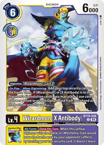Digimon TCG Card 'BT19-036' 'Wizardmon (X Antibody)'