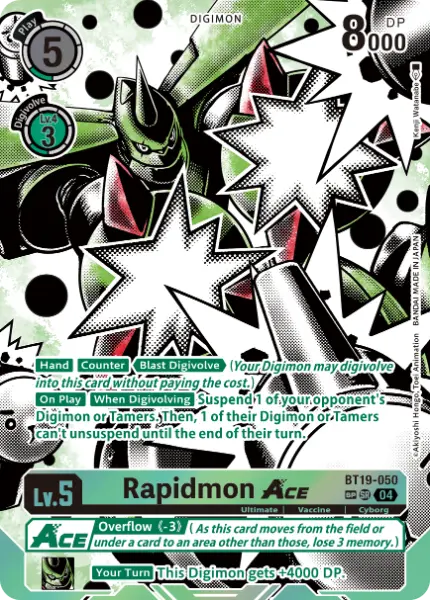 Digimon TCG Card 'BT19-050_P2' 'Rapidmon'
