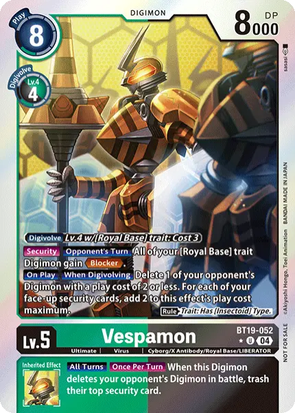 Digimon TCG Card 'BT19-052_P1' 'Vespamon'