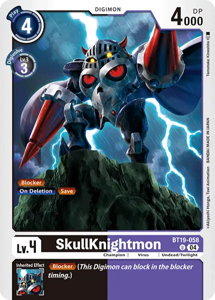 Digimon TCG Card 'BT19-058' 'SkullKnightmon'