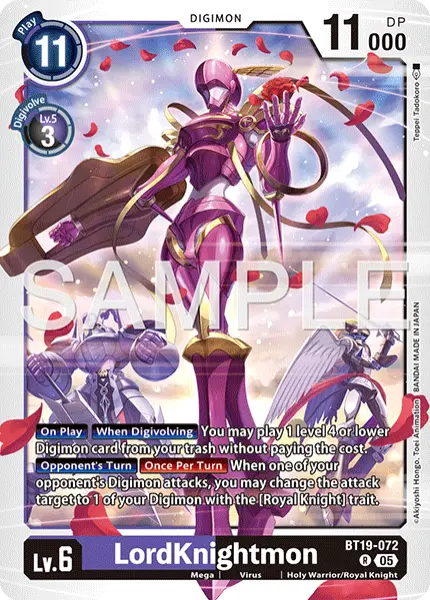 Digimon TCG Card 'BT19-072_P2' 'LordKnightmon'