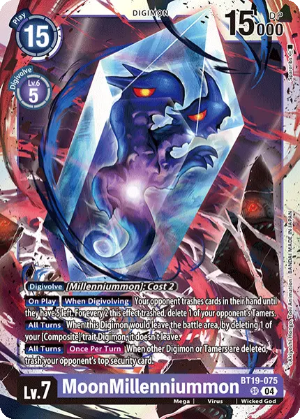 Digimon TCG Card 'BT19-075' 'MoonMillenniummon'