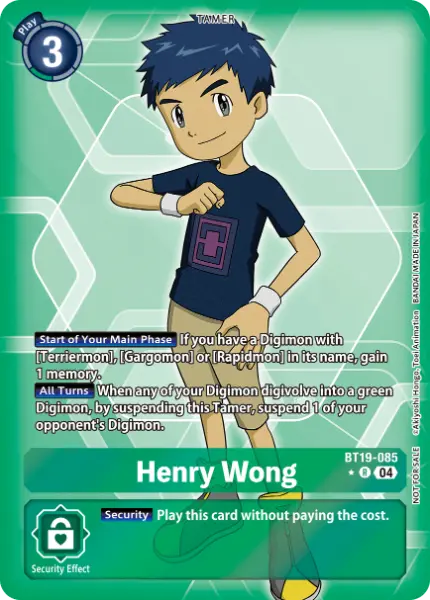 Digimon TCG Card 'BT19-085_P1' 'Henry Wong'