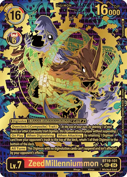 Digimon TCG Card 'BT19-101_P2' 'ZeedMillenniummon'