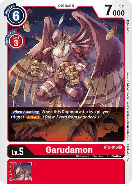 Digimon TCG Card 'BT2-015_P1' 'Garudamon'
