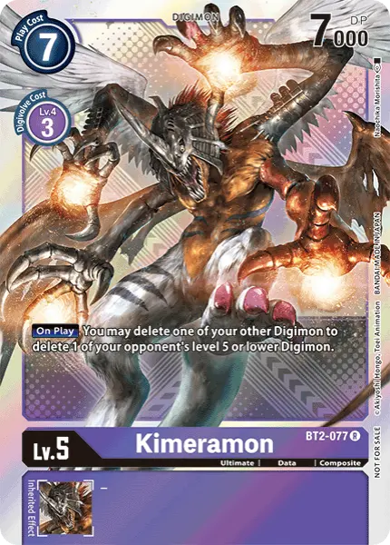 Digimon TCG Card 'BT2-077_P2' 'Kimeramon'