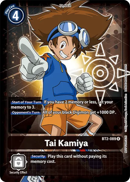 Digimon TCG Card 'BT2-089_P2' 'Tai Kamiya'