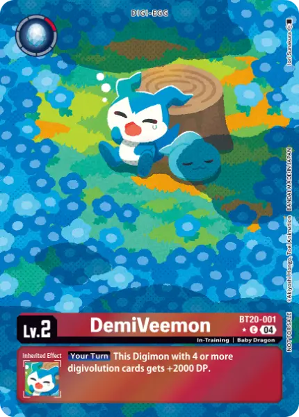 Digimon TCG Card 'BT20-001_P1' 'DemiVeemon'