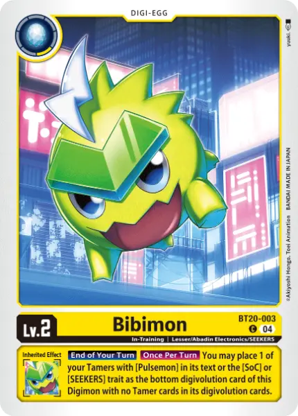 Digimon TCG Card 'BT20-003' 'Bibimon'