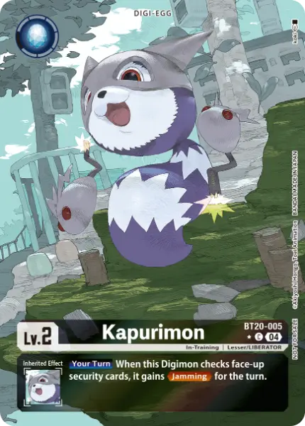 Digimon TCG Card 'BT20-005_P1' 'Kapurimon'