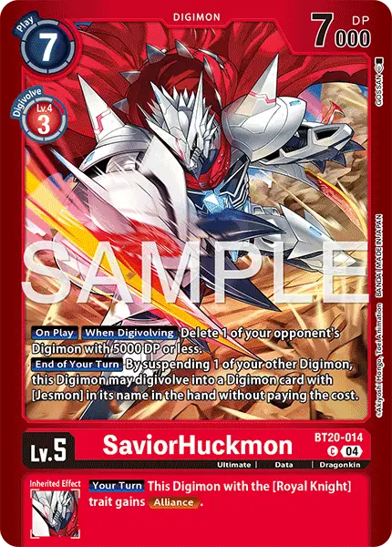 Digimon TCG Card 'BT20-014_P1' 'SaviorHuckmon'